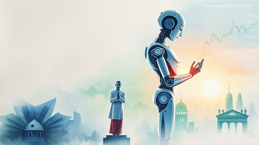 AI 대장주, 무엇을 봐야 할까? (watercolor 스타일)