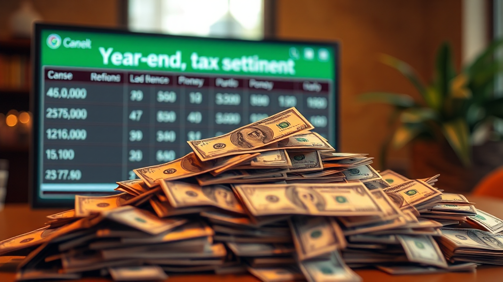 연말정산 미리보기 활용법 (realistic 스타일)