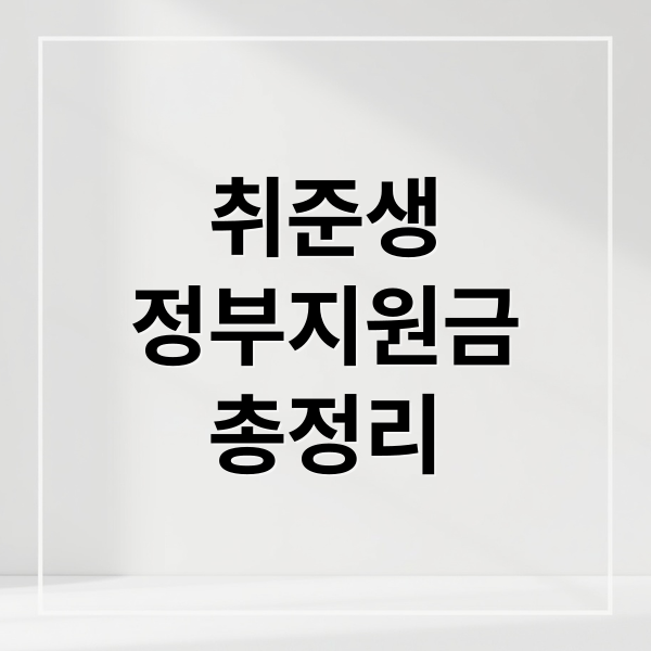취준생
정부지원금
총정리 (취준생 지원금 신청 실수 방지 완벽 정리 가이드)