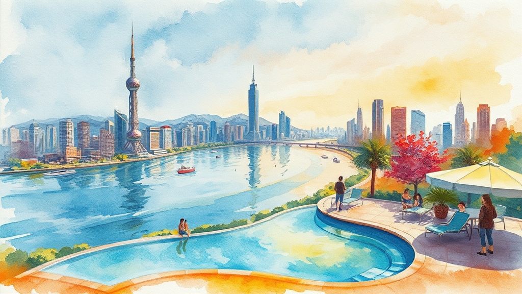 위치 및 교통 정보 (watercolor 스타일)