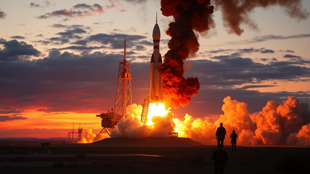 SpaceX 투자, 위험 요소는 무엇일까? (realistic 스타일)