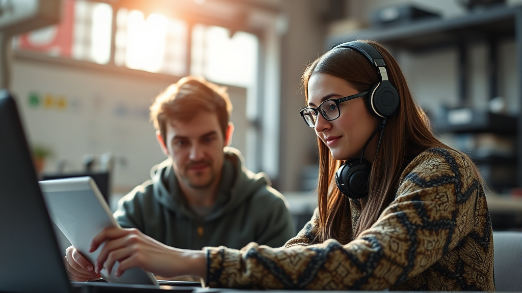 AI 마인드셋 전환, 미래 전망 (realistic 스타일)