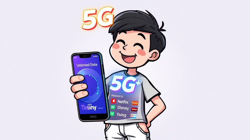LG U+ 5G 요금제 파헤치기 (cartoon 스타일)