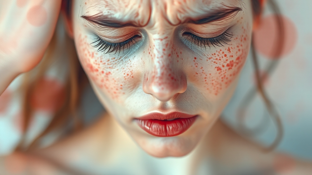 주요 증상과 특징 (watercolor 스타일)