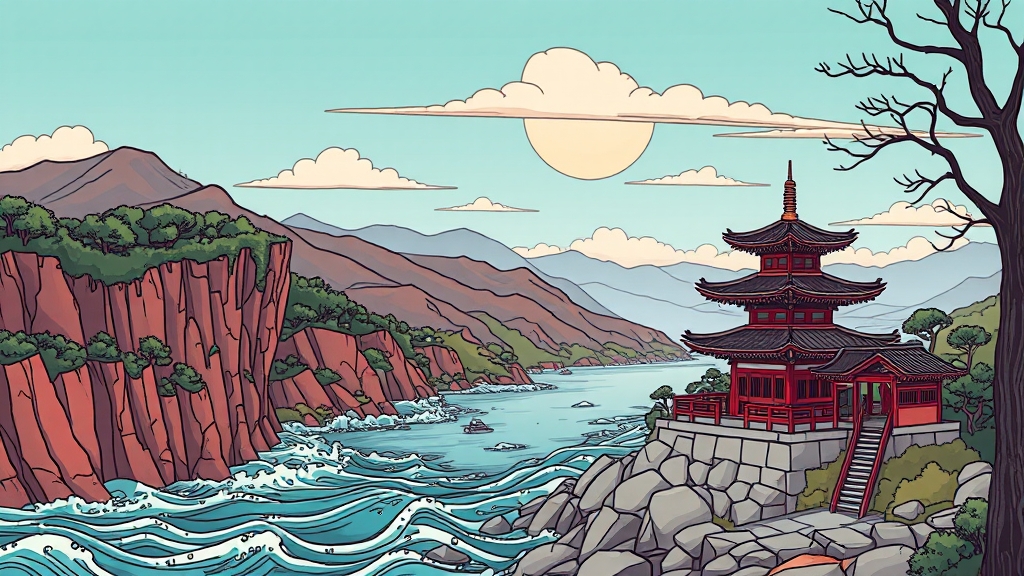 사성암, 주변도 둘러봐! (cartoon 스타일)