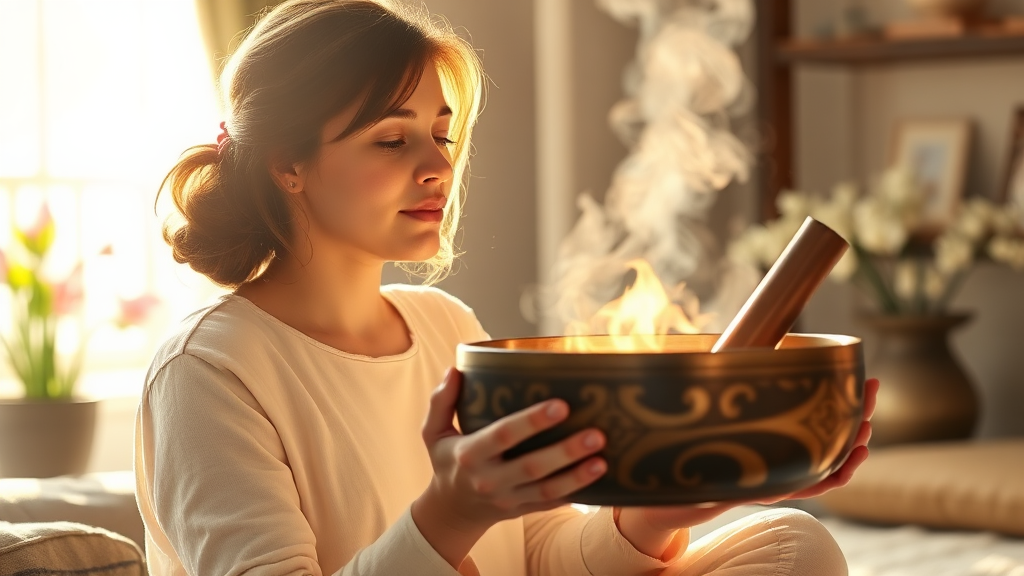 명상, 마음의 어린 상처를 다독이는 따뜻한 방법 (realistic 스타일)