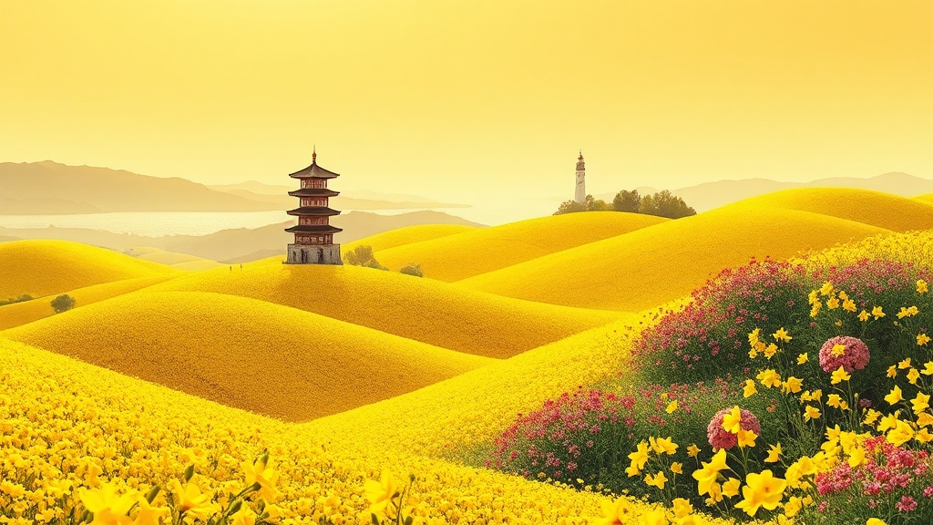 주변 관광지 추천 (illustration 스타일)
