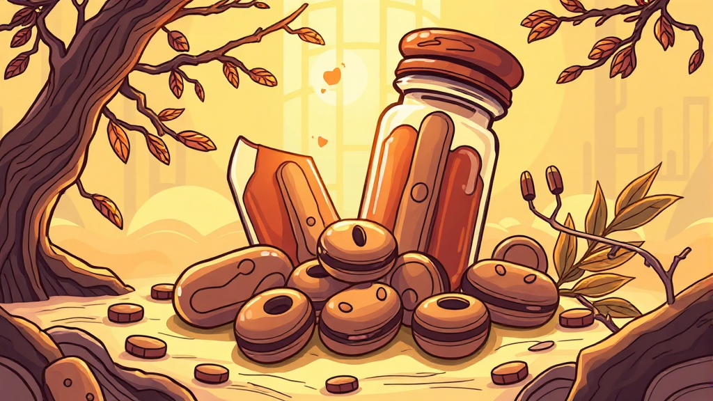 침향환의 놀라운 효능과 효과 (illustration 스타일)