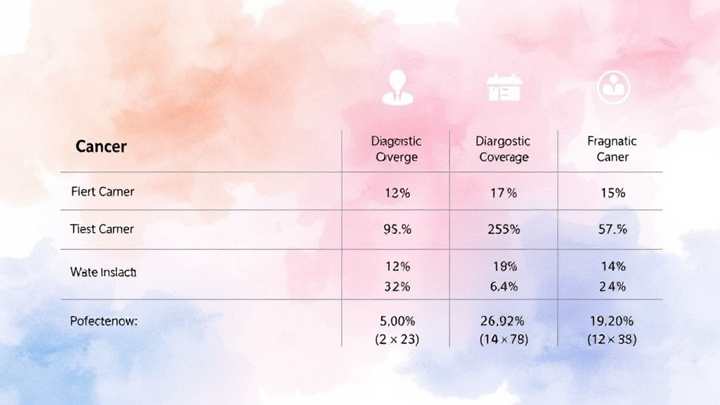 암 진단금 보장 내용과 유사암, 일반암 구분 (watercolor 스타일)
