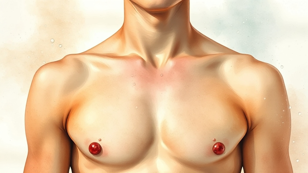 땀 과다증과 냄새 (watercolor 스타일)