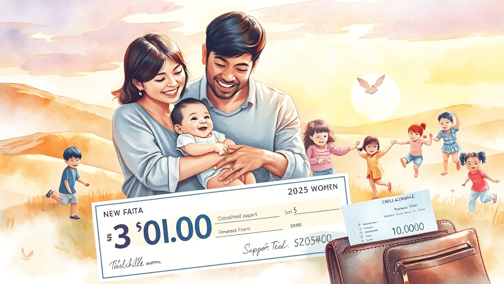 출산 & 육아 지원금 총정리 (watercolor 스타일)