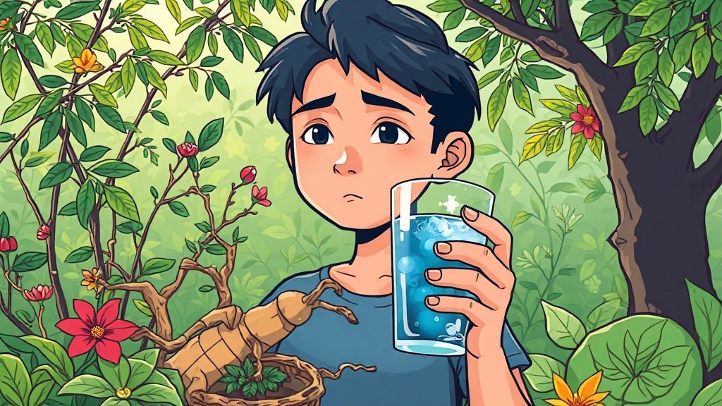 생맥산, 전통 처방 (cartoon 스타일)