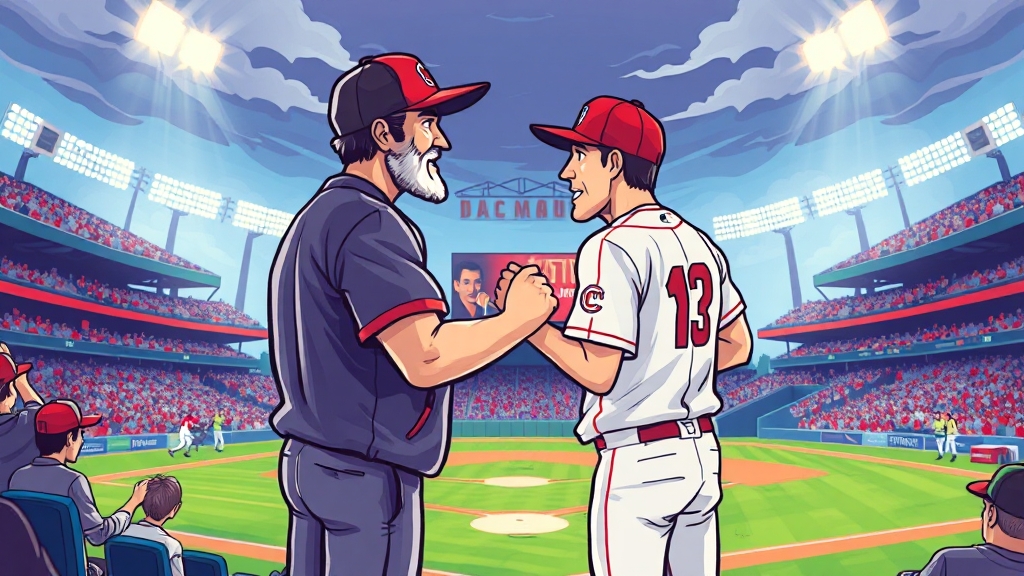 김경문 감독과 시너지 효과는? (cartoon 스타일)