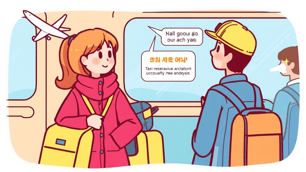 카카오T 택시 불만 사례 (cartoon 스타일)