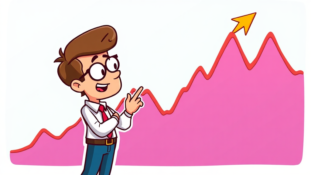 주식 그래프를 활용한 투자 전략 세우기 (cartoon 스타일)