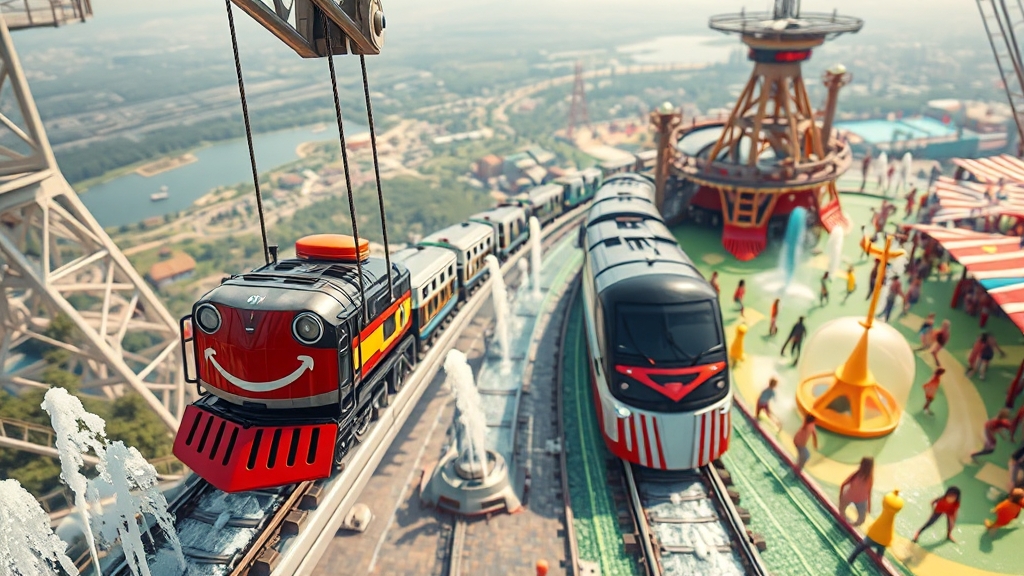 놀이기구 & 어트랙션 정복 (realistic 스타일)