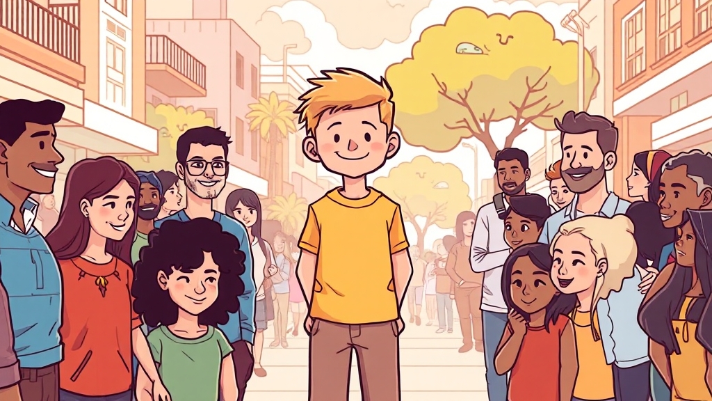 굿보이, 긍정적 커뮤니티 문화 형성 (illustration 스타일)