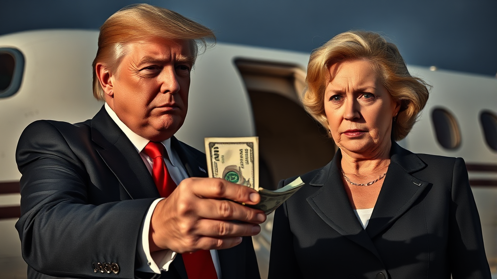 트럼프 관련 증언 및 자료 분석 (realistic 스타일)