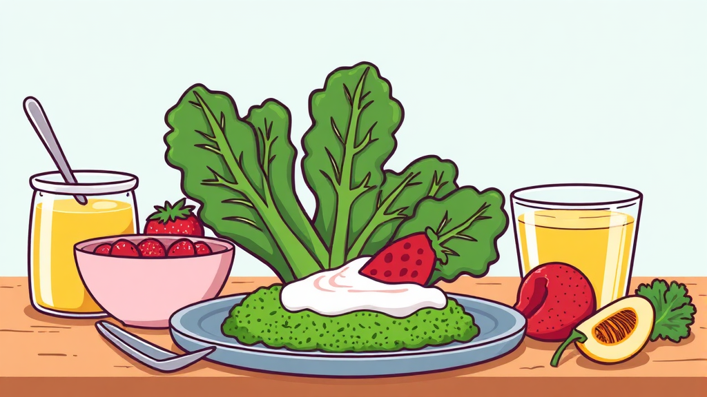 컬리케일 분말, 1일 적정 섭취량 (cartoon 스타일)