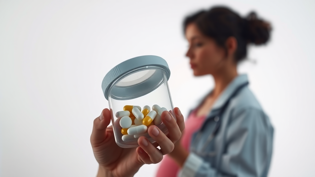 부작용 및 안전 정보 (realistic 스타일)