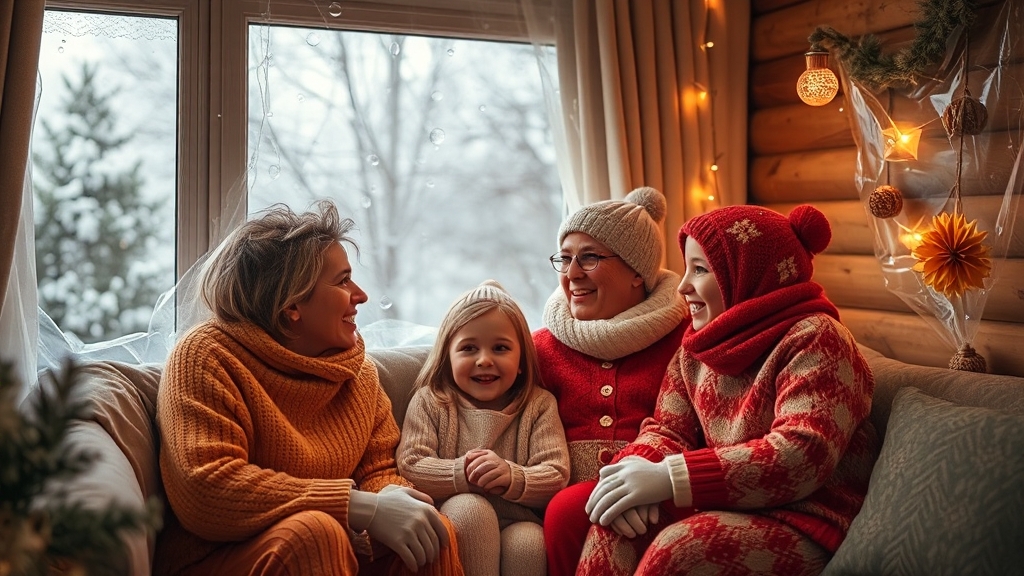 난방비 절약 꿀팁 (realistic 스타일)