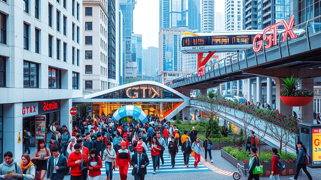 GTX A노선 개통 효과 분석 (popart 스타일)