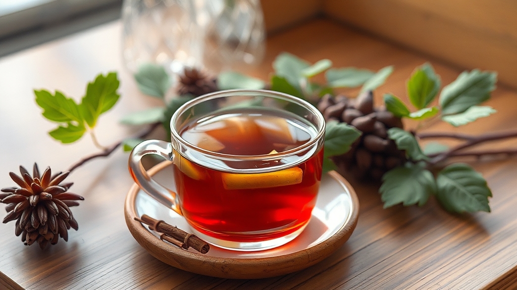 우엉차 효능 핵심 정리 (realistic 스타일)