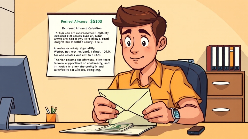 퇴직금 관련 FAQ (cartoon 스타일)