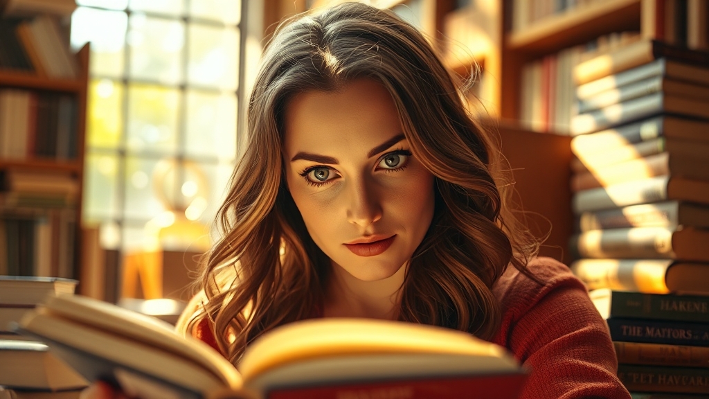 나탈리 포트만 독서, 왜 특별할까? (realistic 스타일)