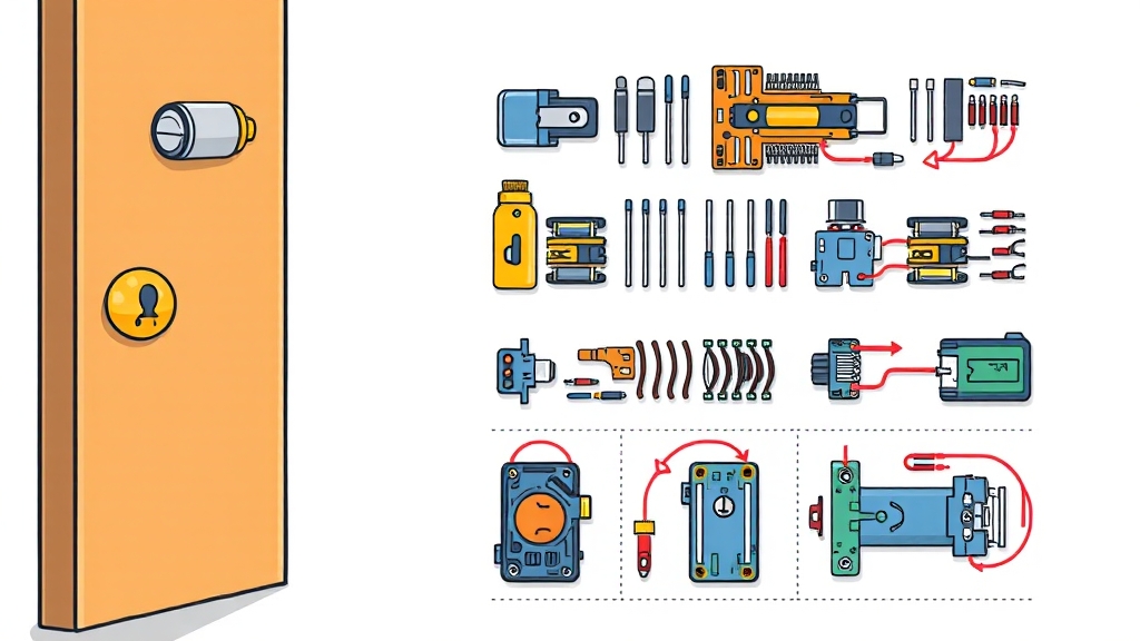 도어락, 직접 고쳐볼까요? (feat. 분해 & 조립) (cartoon 스타일)