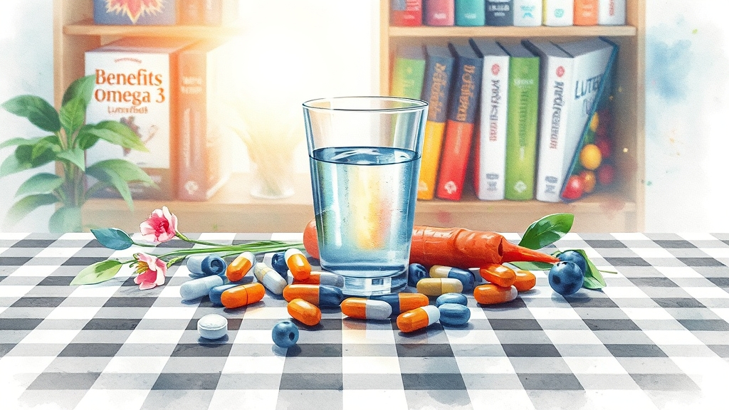 눈영양제 종류 섭취 40대를 위한 눈 건강 완벽 가이드 4 눈영양제 복용 시 주의사항 (watercolor 스타일)