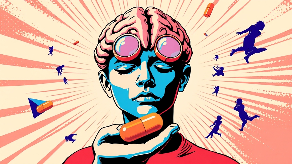 기면증 증상부터 치료까지, 원인과 자가 진단 테스트 총정리 6 기면증, 어떻게 치료하나요? (popart 스타일)