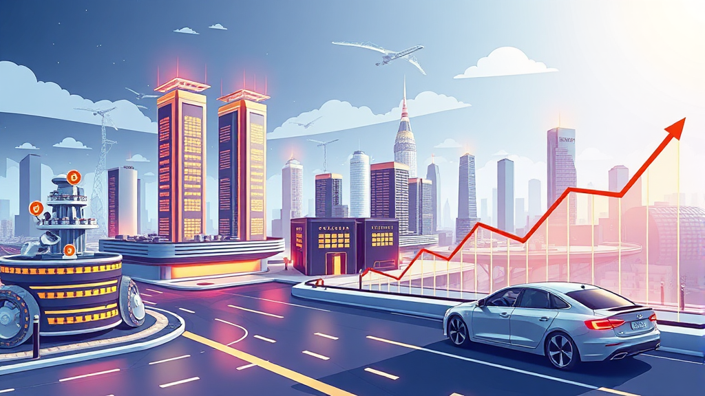 정부 정책 및 기업 동향 (illustration 스타일)