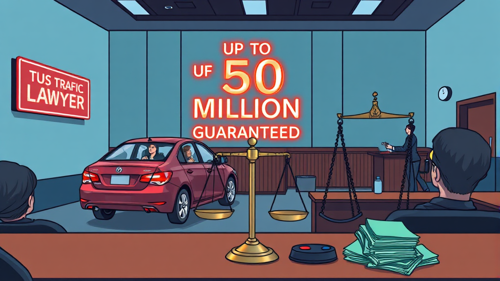 운전자보험, 왜 변호사 선임비용이 중요할까? (illustration 스타일)