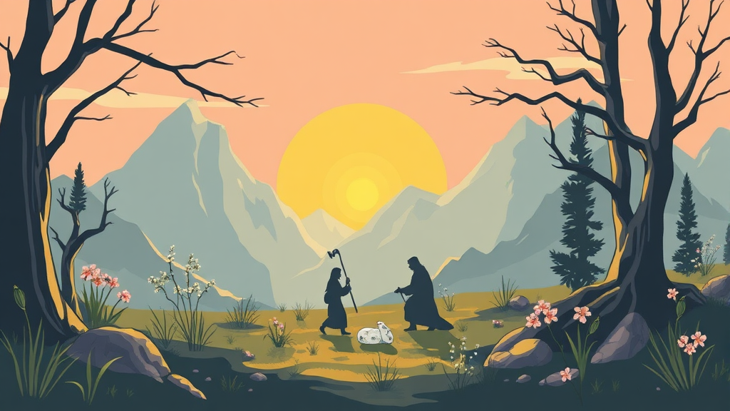 사순절 40일의 의미와 계산 방식 (illustration 스타일)