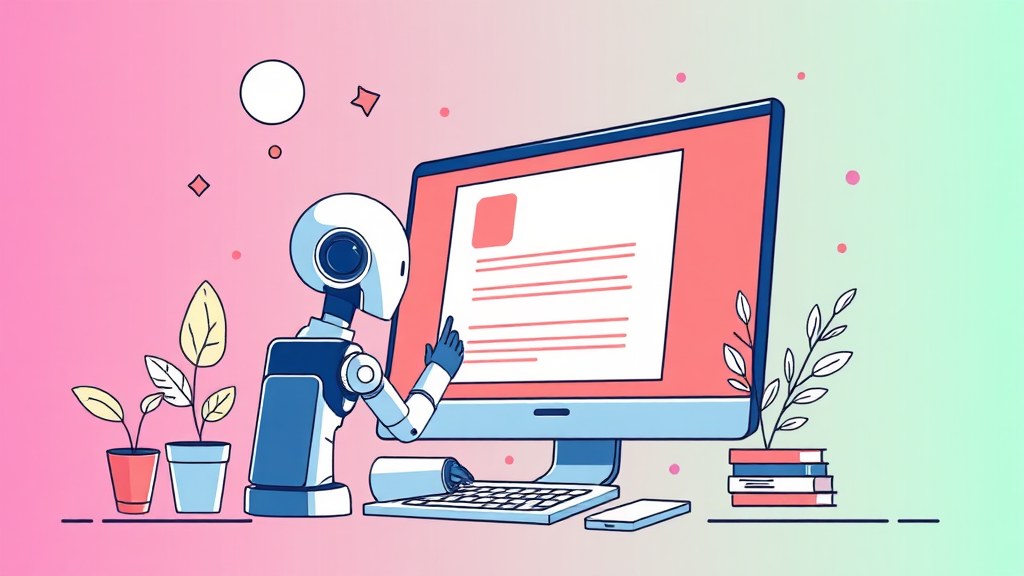 AI 블로그 부업의 미래 전망 (illustration 스타일)