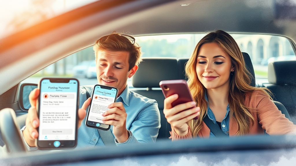 주정차 단속 알림 서비스, 왜 필요할까요? (watercolor 스타일)