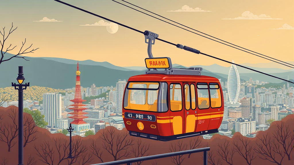 케이블카 요금 및 할인 정보 (illustration 스타일)