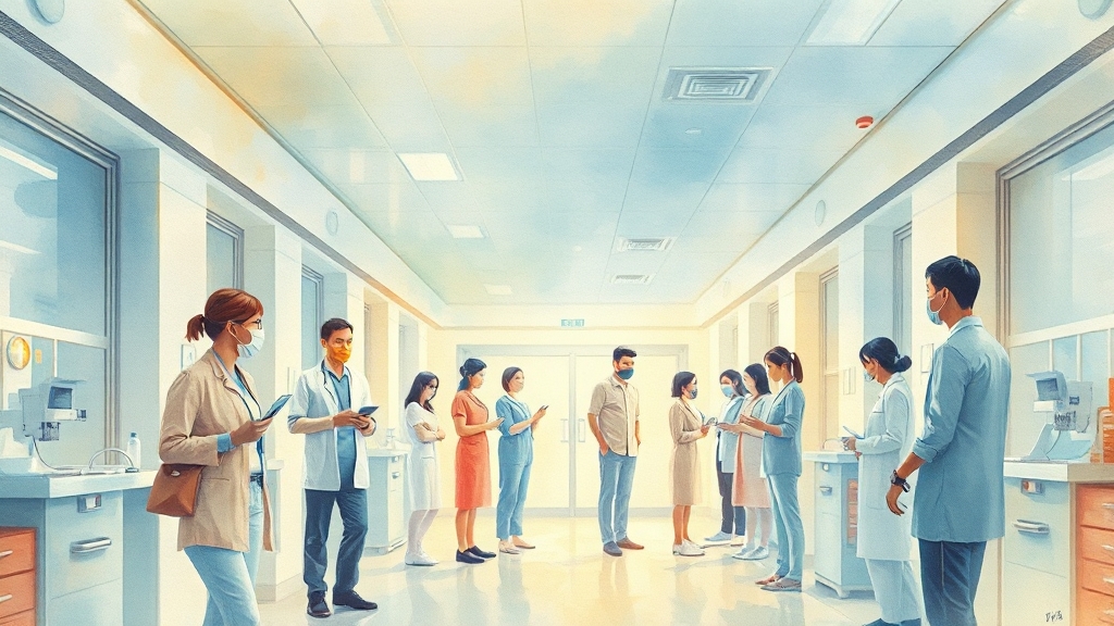 보건증 발급 방법 (방문) (watercolor 스타일)