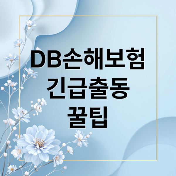 DB손해보험
긴급출동
꿀팁 (동부화재 다이렉트 자동차보험 긴급출동)