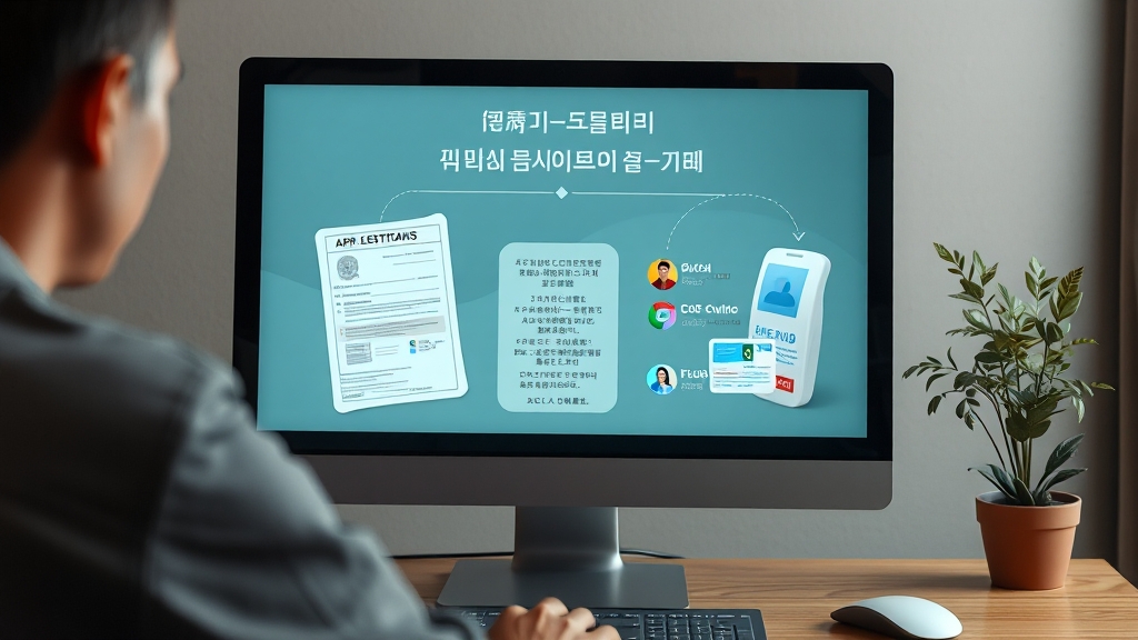 신청 방법 및 필요 서류 (realistic 스타일)