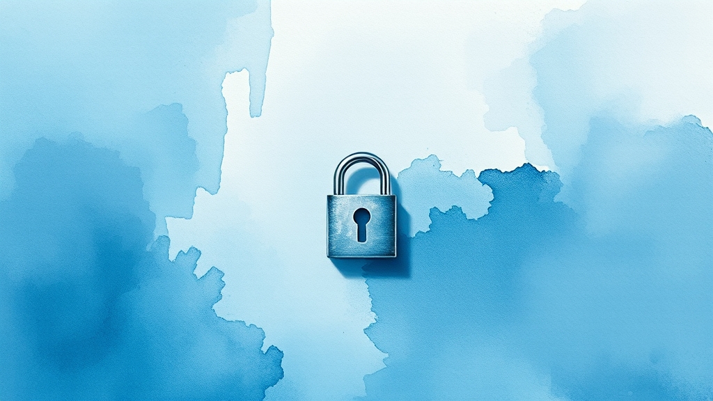 SKT 유심 정보 유출: 대처 방법 (watercolor 스타일)