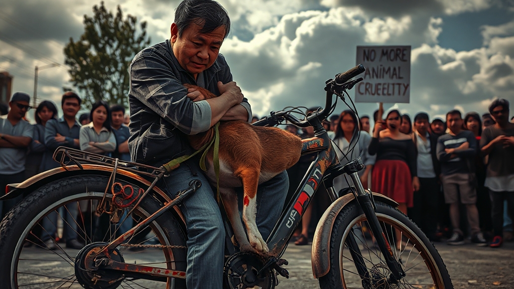 견주의 변명, “운동 시키려 했다” (realistic 스타일)