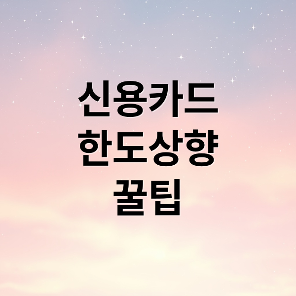 신용카드
한도상향
꿀팁 (신용카드 한도 상향)