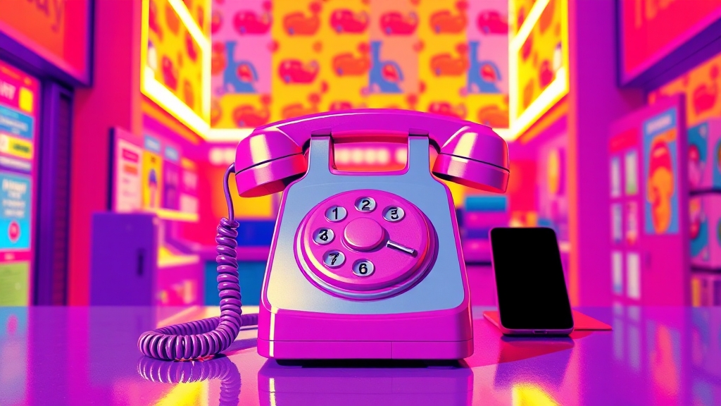 정부의 알뜰폰 지원 정책 (popart 스타일)