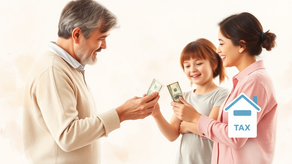 증여세, 이것이 궁금하다: 기본 개념부터 핵심 원칙까지 (watercolor 스타일)