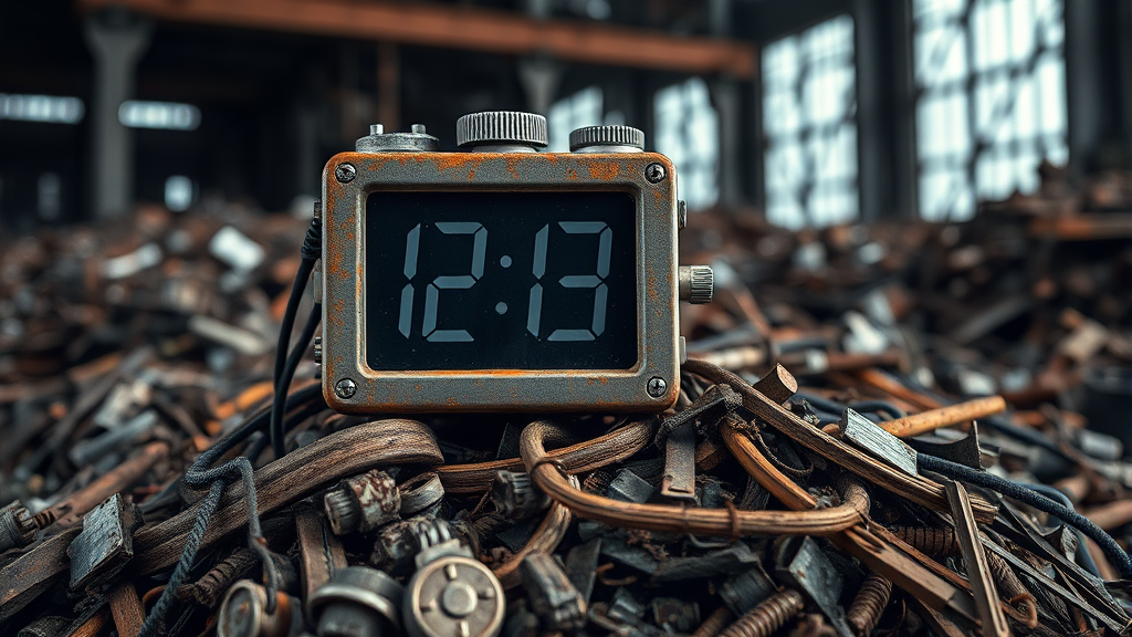 고철 시세, 어디서 확인할까? (realistic 스타일)