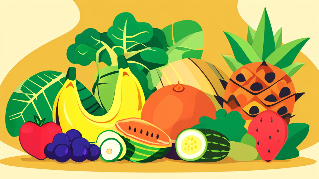 칼륨 섭취, 다이어트 효과를 높이는 방법 (cartoon 스타일)