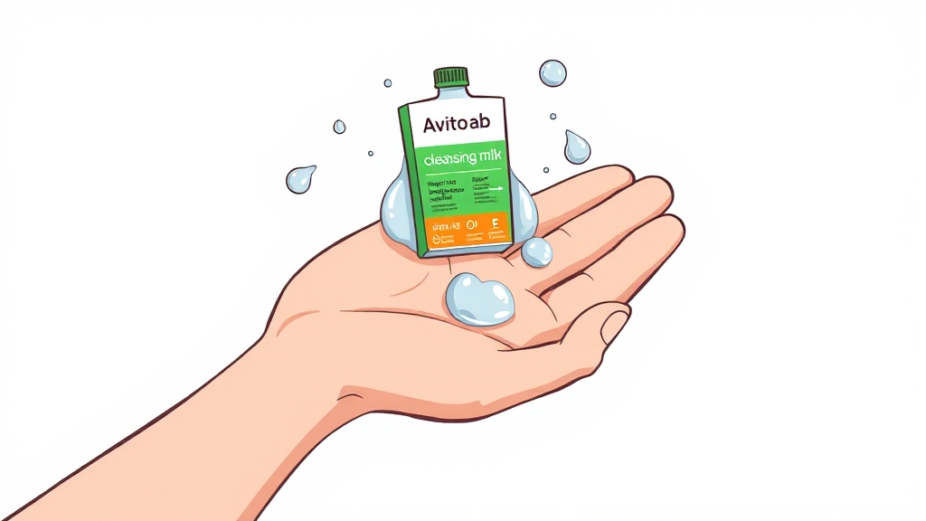 클렌징밀크 선택 가이드 (cartoon 스타일)