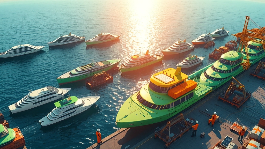 조선업 동향과 주가 전망 (illustration 스타일)